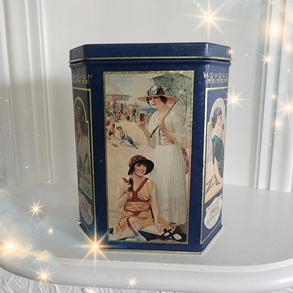 Vintage Coca Cola Tin Can 1995 The Drink of the Year" Advertisement Collection - Picture 1 of 7